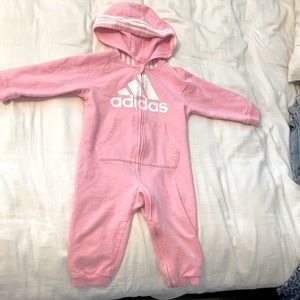 Adidas long sleeve hooded coverall